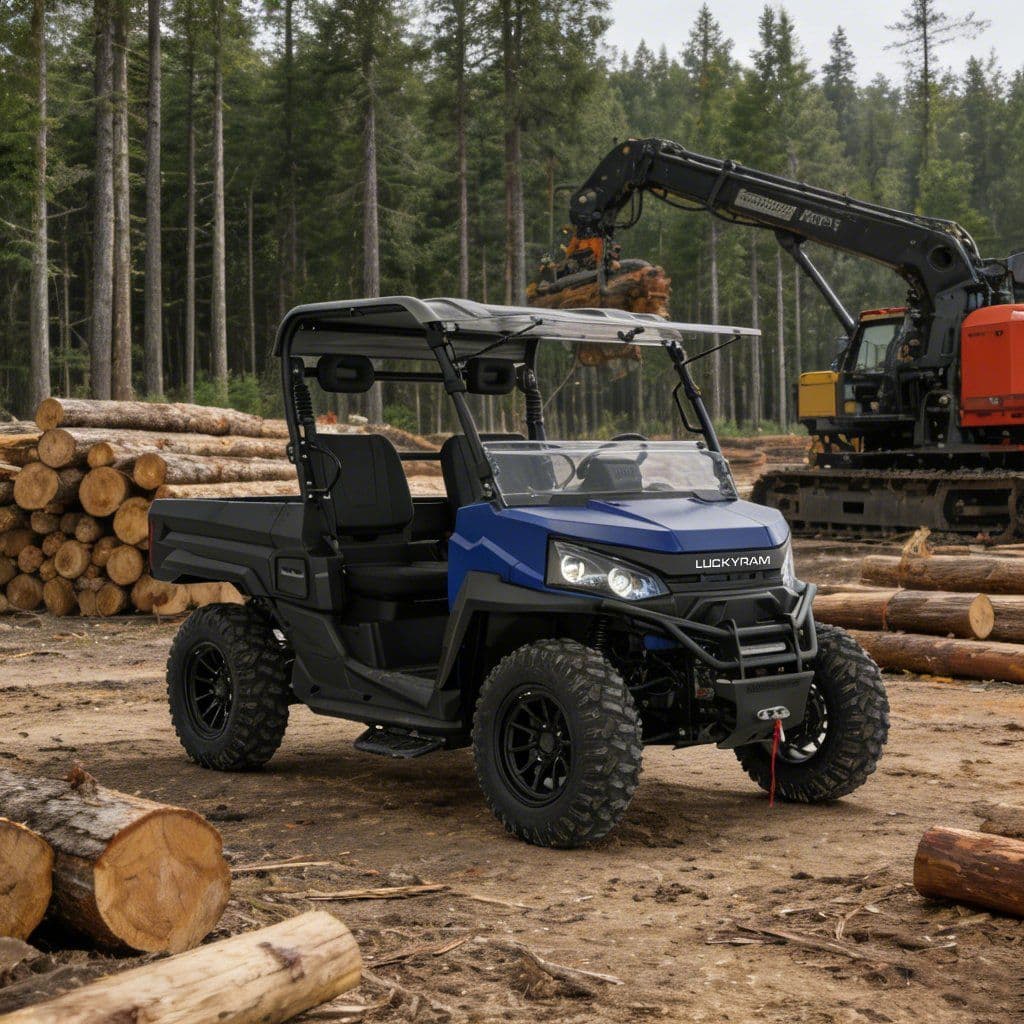 10 kW vahelduvvoolumootoriga UTV kõrvuti 73,6 V 150 Ah 400 A kontroller 4WD maastikul