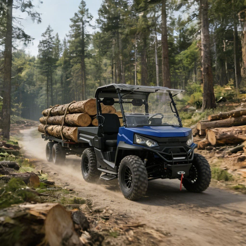 4WD elektriline UTV jahitöökohale 73,6 V liitiumaku PKE võtmeta