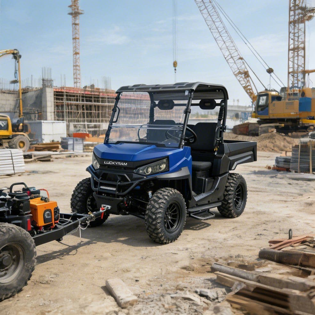 4WD off Road UTV jahipidamiseks 1000kg pukseerimine 20kw tippvõimsus 73,6V