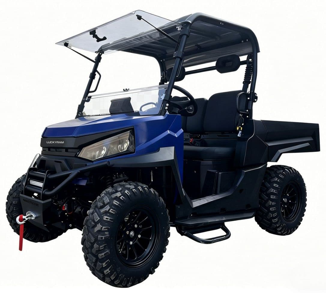 73,6 V elektriline UTV 10 kW vahelduvvoolumootor 80–100 km vahemik kinnisvara hooldamiseks