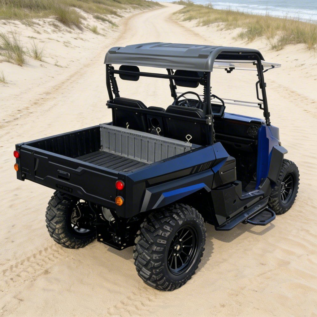 Elektriline UTV 4WD töökoha 14-tollistele rehvidele 73,6 V 20 KW tippvõimsus
