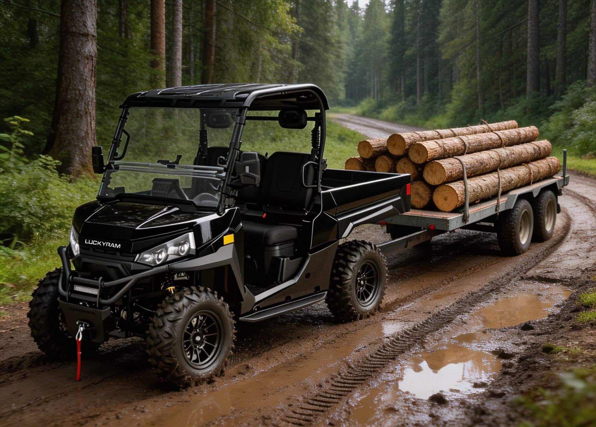 Farmi raskeveokite UTV 4WD 10KW vahelduvvoolumootor 73,6V 400A kontroller